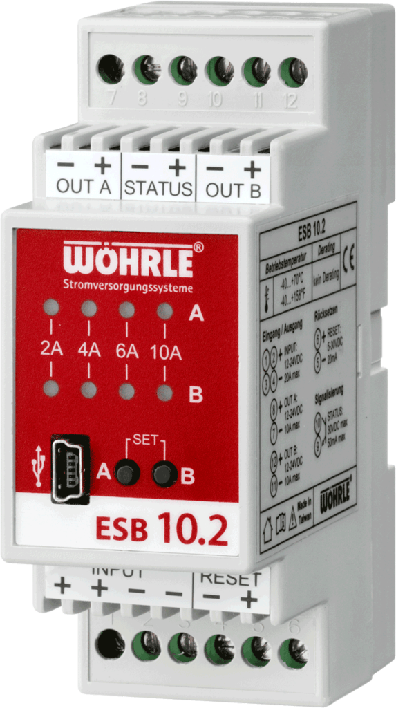 Elektronischer Strombegrenzer ESB 10.2 – Wöhrle SVS